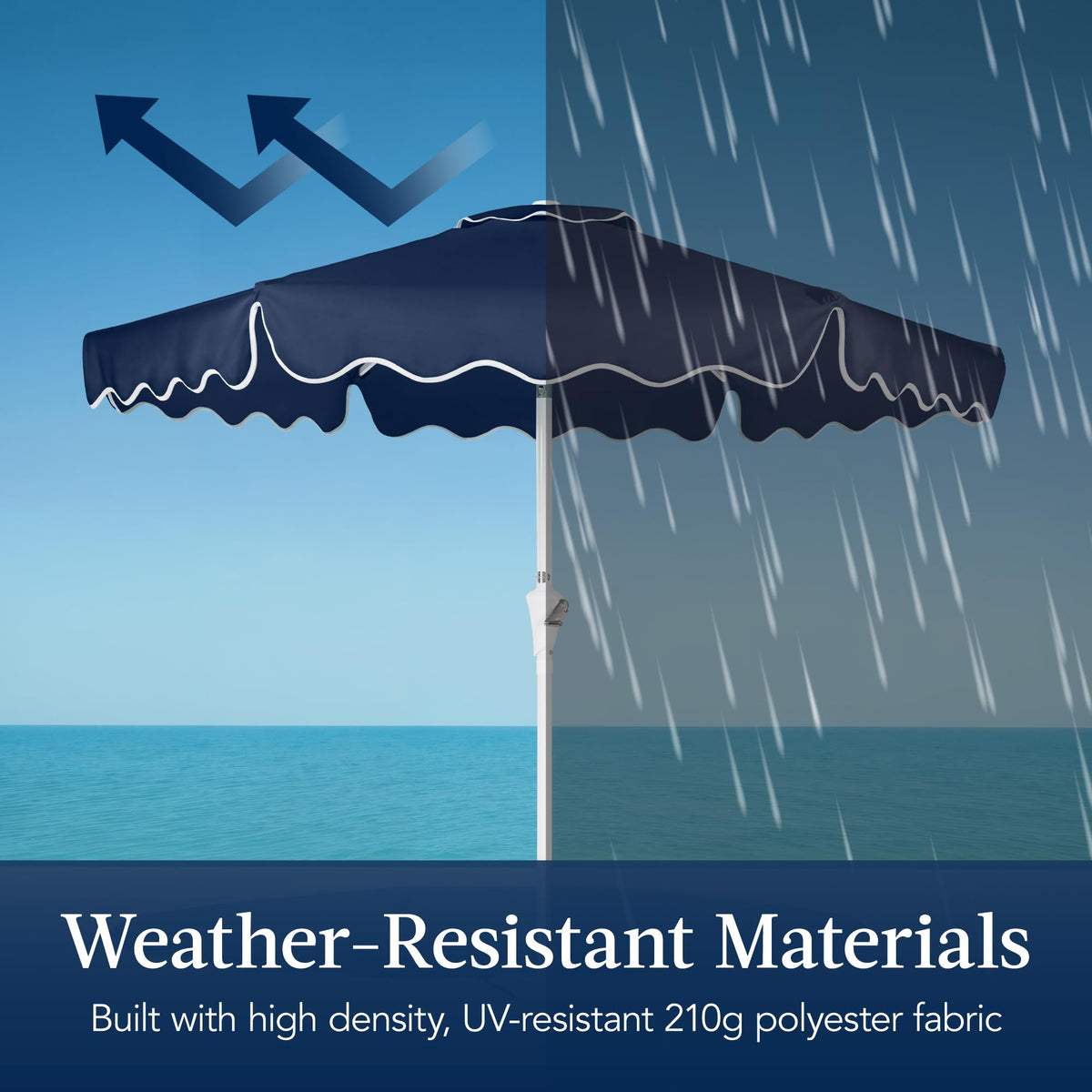 Patio Market Umbrella with Crank & Tilt X67605