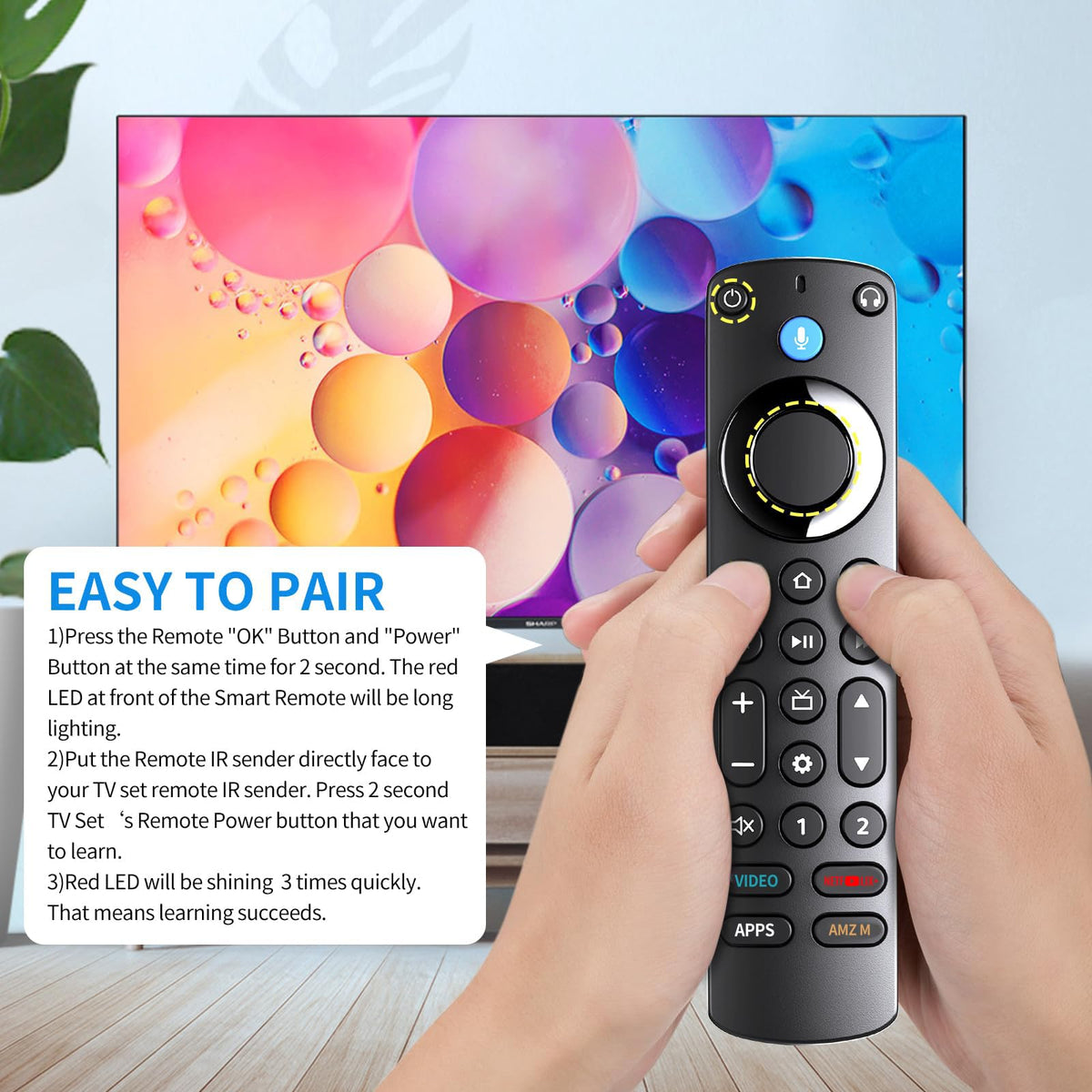 Voice Remote Pro with Remote Finder and Headphone Function C519378