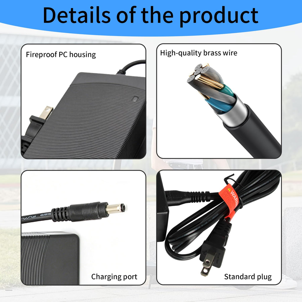42V 2A Lithium Battery Charger with 3 Connectors M17715
