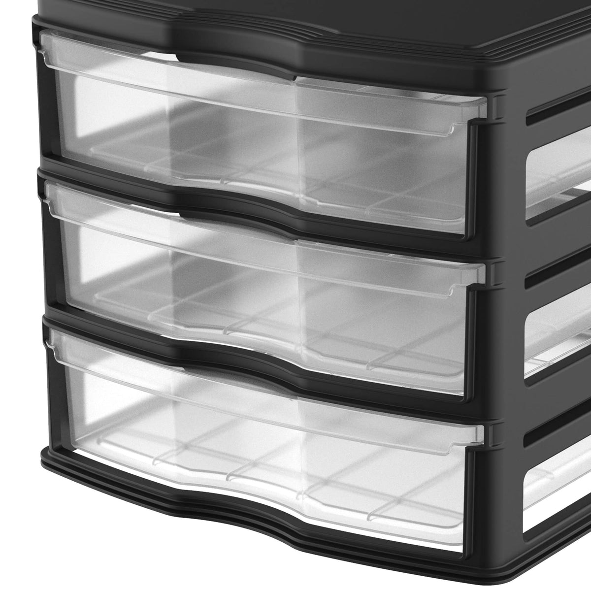 3 Pack 3 Drawer White Stackable Storage Organizer E513388
