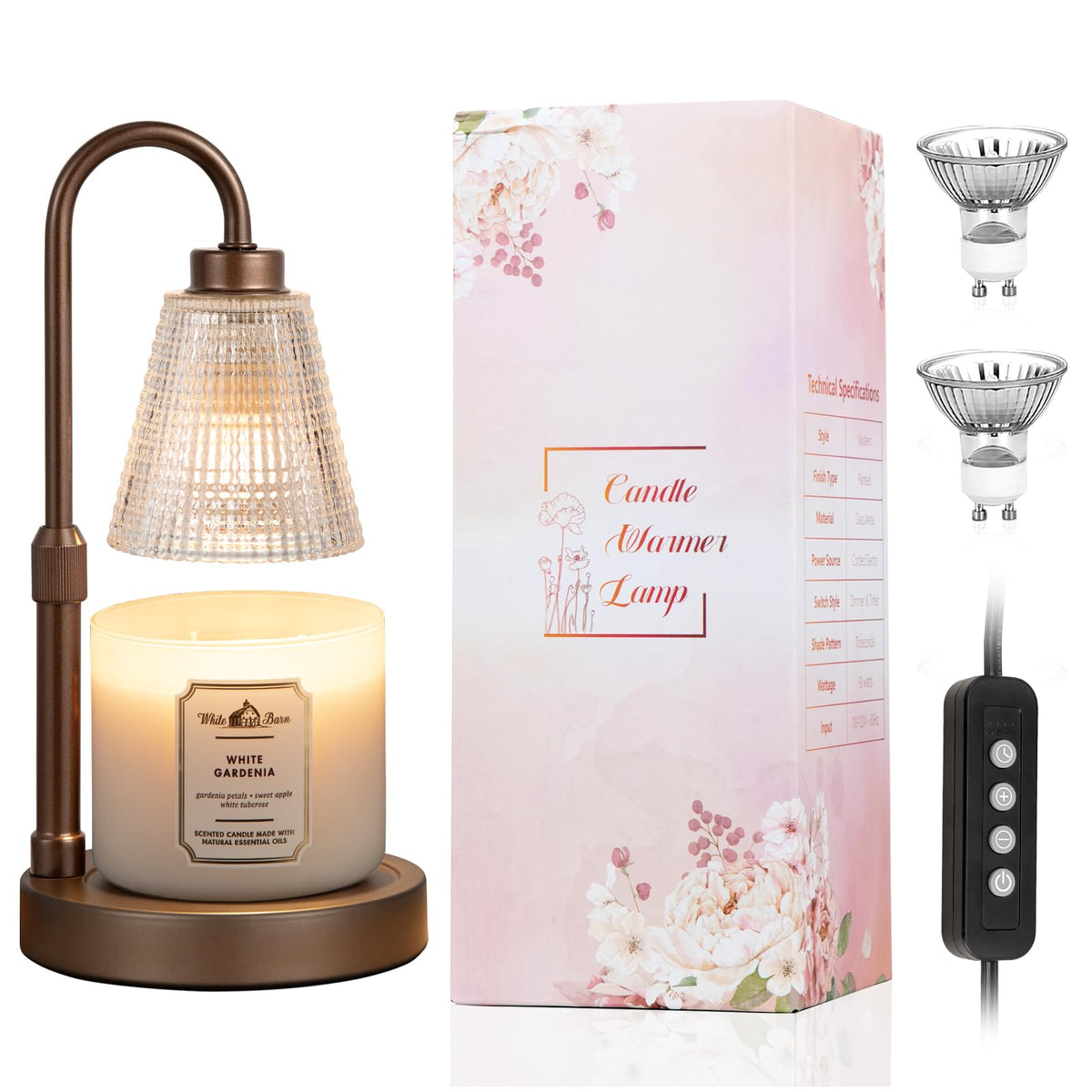 Candle Warmer Lamp with Timer E719160
