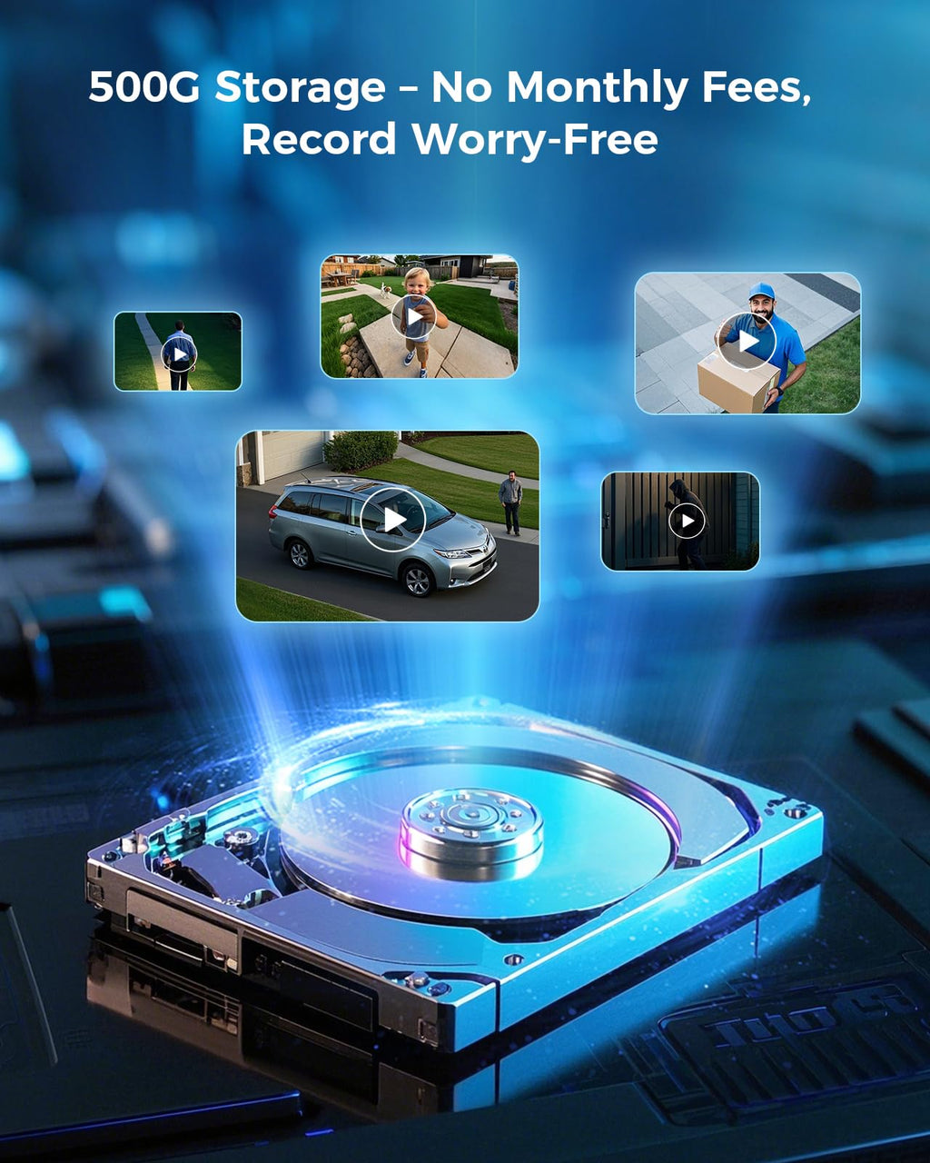 4MP Solar Wireless Outdoor Security Camera R955