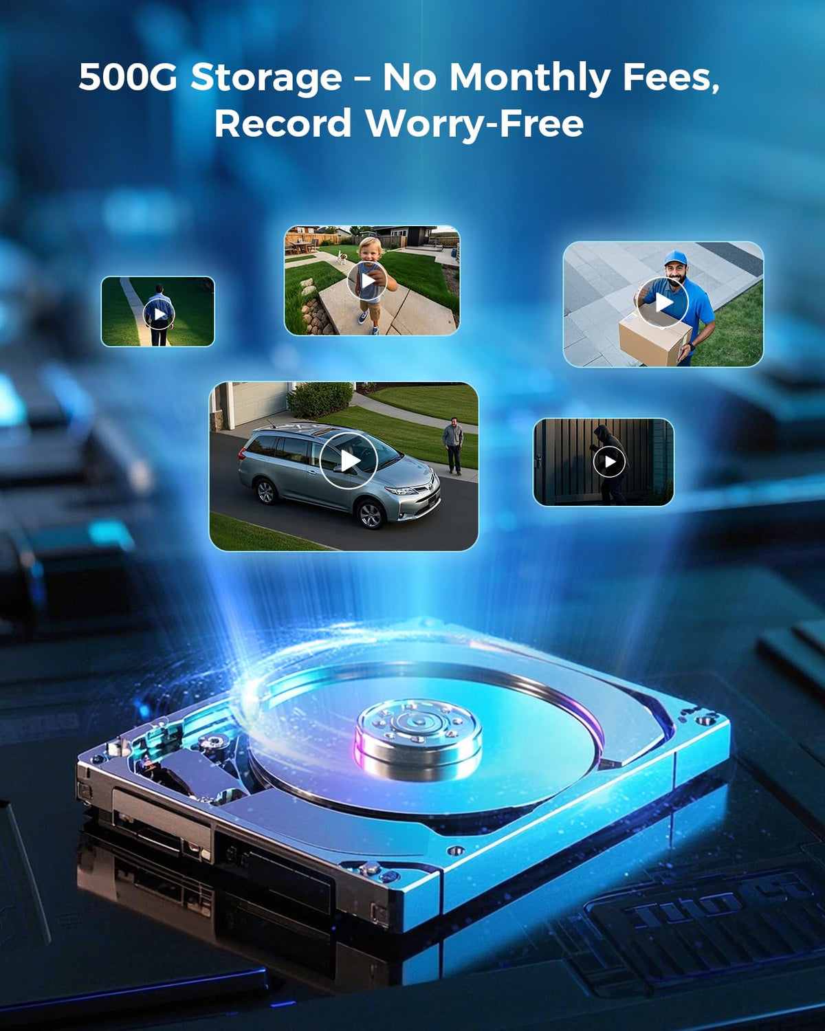 4MP Solar Wireless Outdoor Security Camera R955
