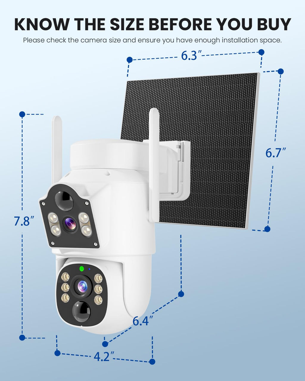 4MP Solar Wireless Outdoor Security Camera R955