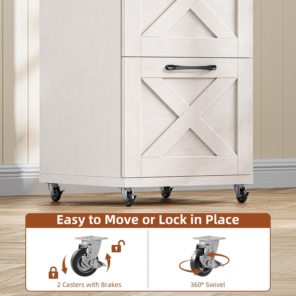 White 4 Drawer Filing Cabinet P110
