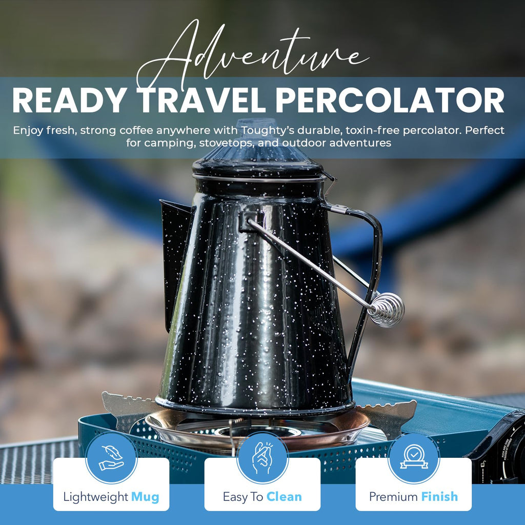 12 Cup Enamel Coffee Percolator O615