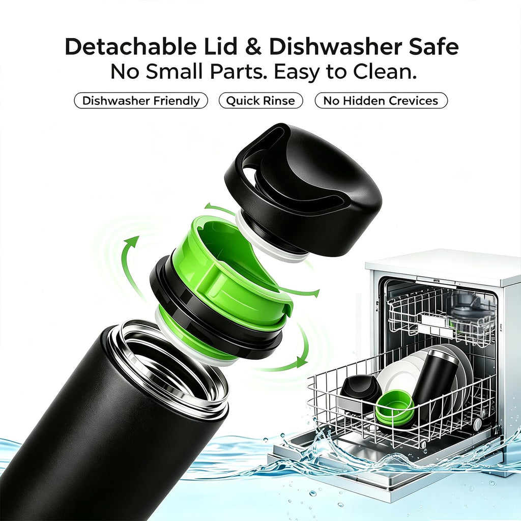 16 oz Insulated Stainless Steel Travel Coffee Mug with Lid T1694