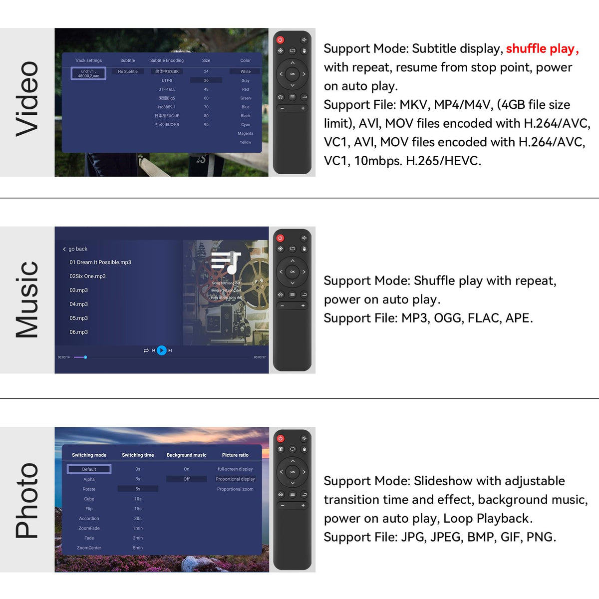 4K HDMI TV Media Player C985