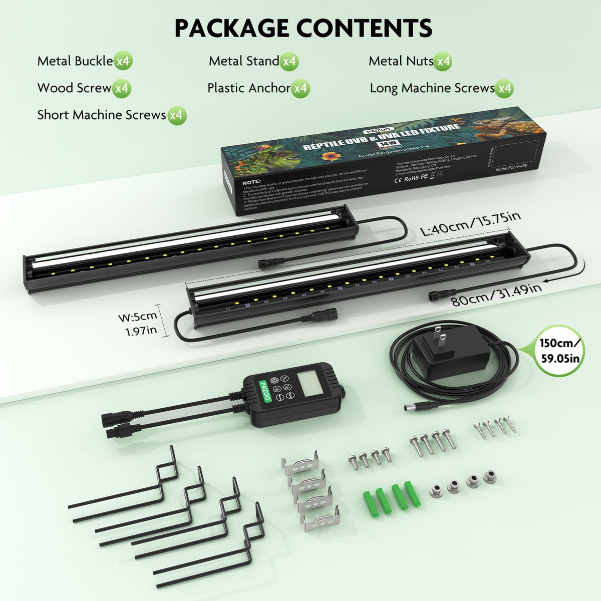 UVB LED Reptile Light Kit T894