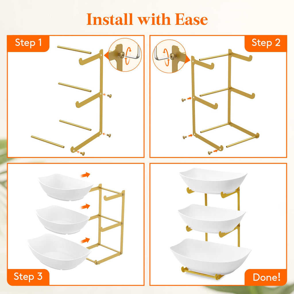 3 Tier Plastic Fruit Bowl V501