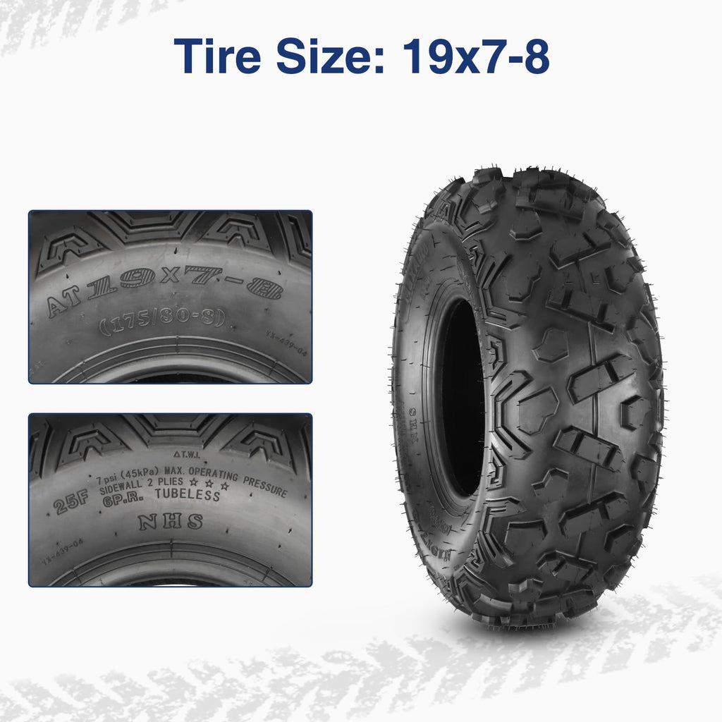 19x7-8 ATV Tires Set of 2 F91235