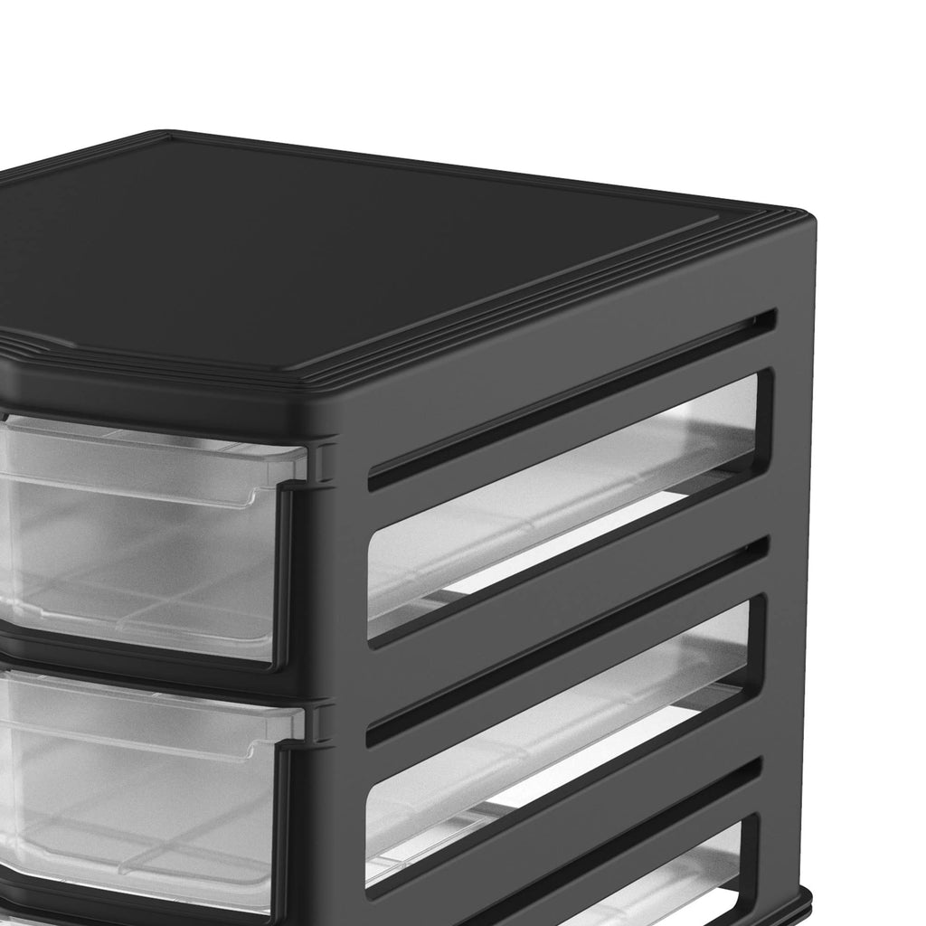 3 Pack 3 Drawer White Stackable Storage Organizer E513388