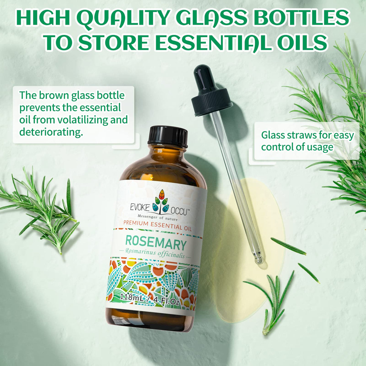 Rosemary Peppermint Lavender Geranium Essential Oil 4 Oz M1423