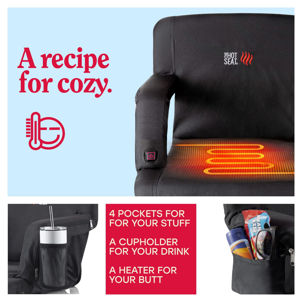 Portable Heated Stadium Seat for Bleachers O120