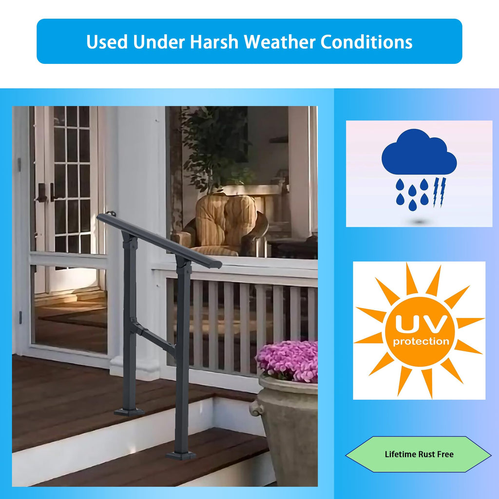 1 Step Aluminum Alloy Handrail B29187