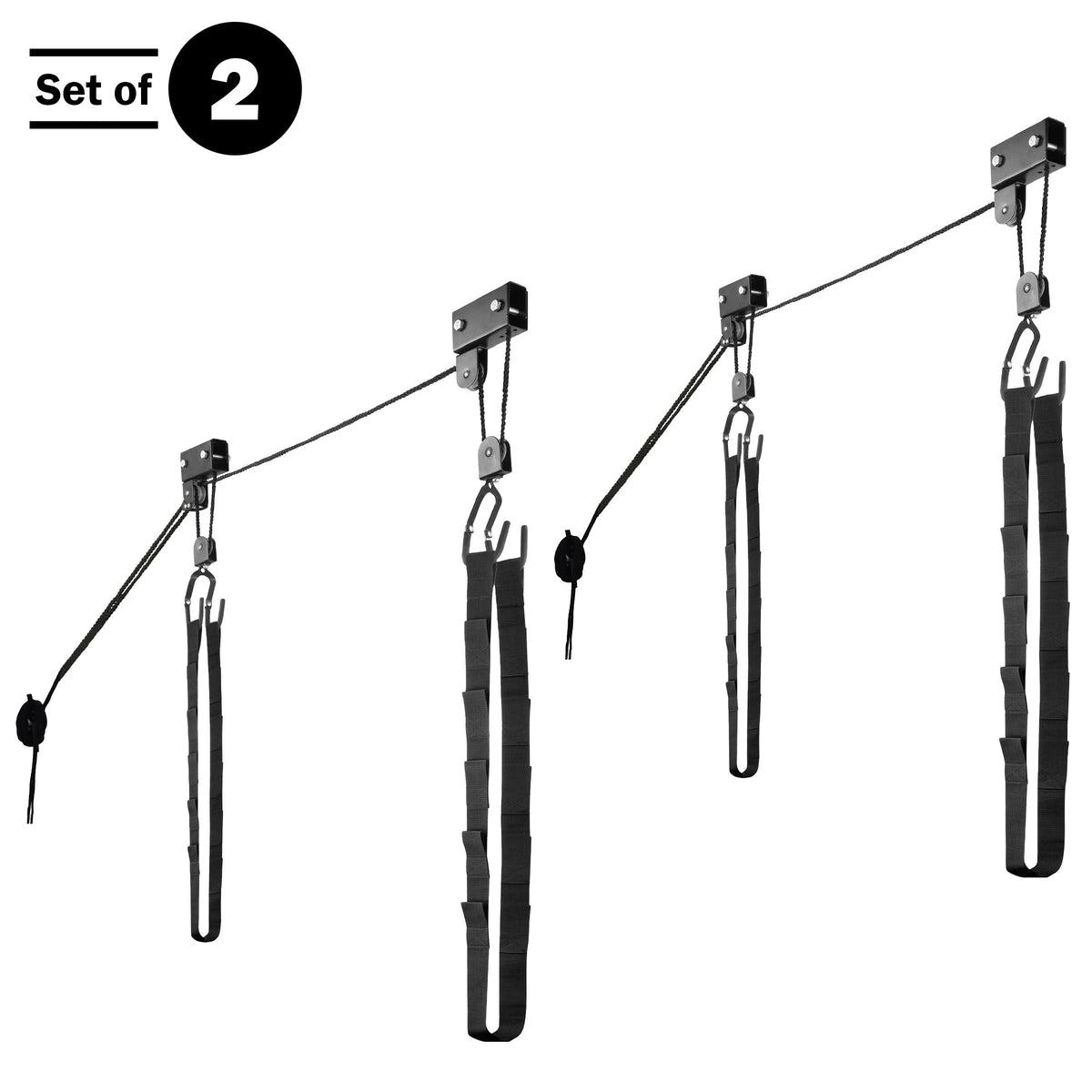 Kayak Hoist 2-Pack 125 lb Capacity Pulley System Y2586