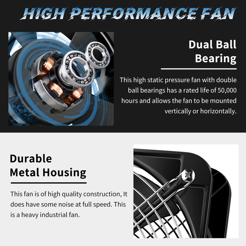 110V 120V 200mm x 60mm Axial Metal Case Fan Q2504