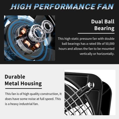 110V 120V 200mm x 60mm Axial Metal Case Fan Q2504