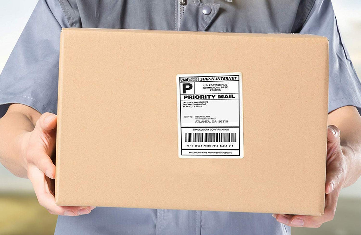 4 x 6 Fanfold Thermal Shipping Labels 4000 M647