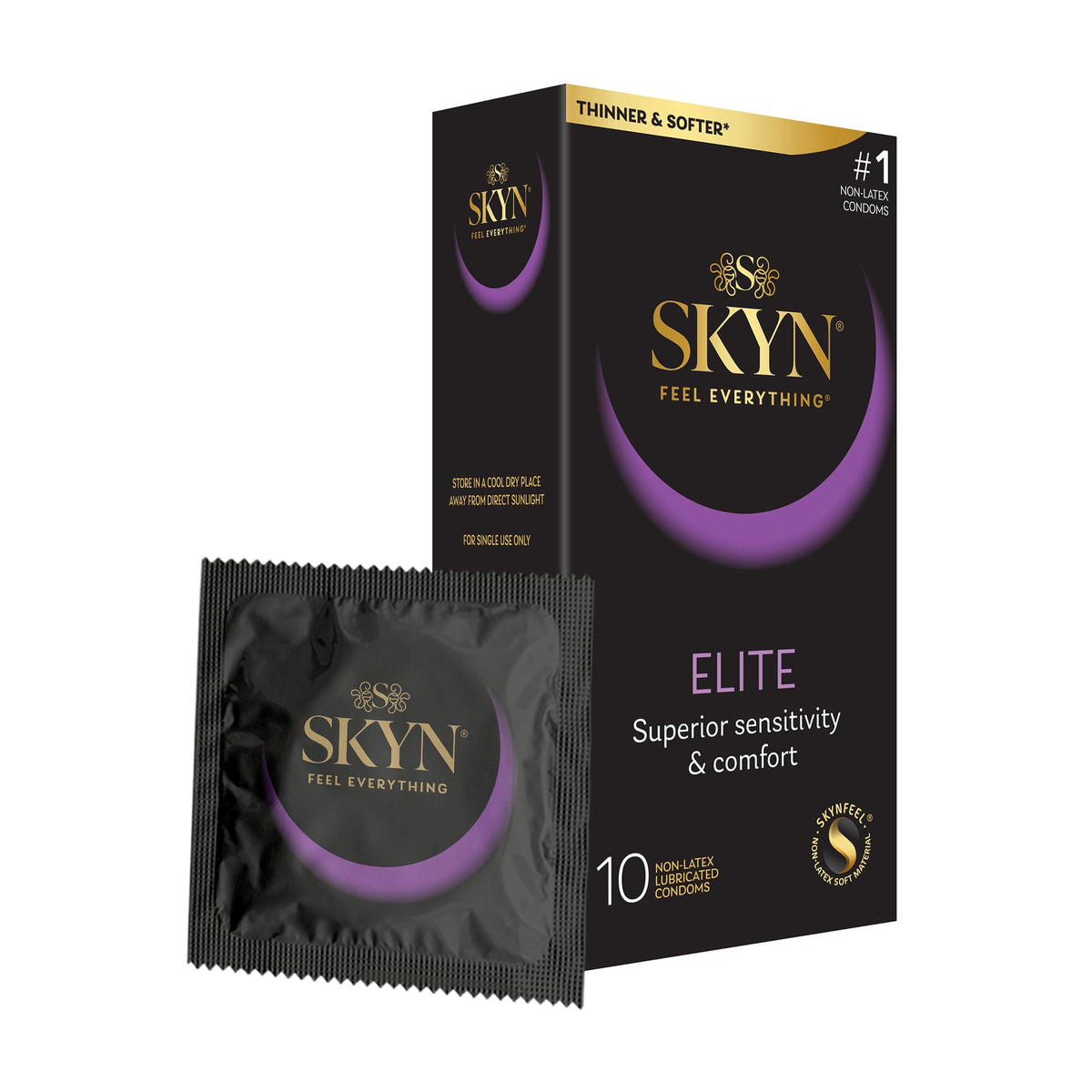 10 Count Ultra-Thin Lubricated Latex-Free Condoms X7696