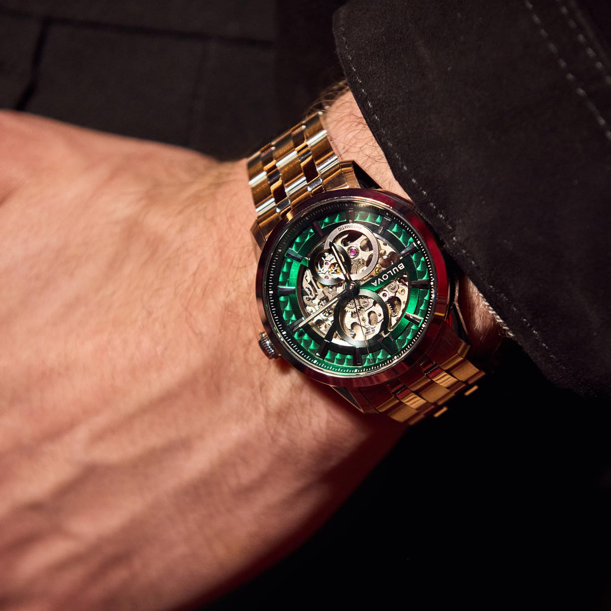 Green Dial Stainless Steel Automatic Watch 40mm K582