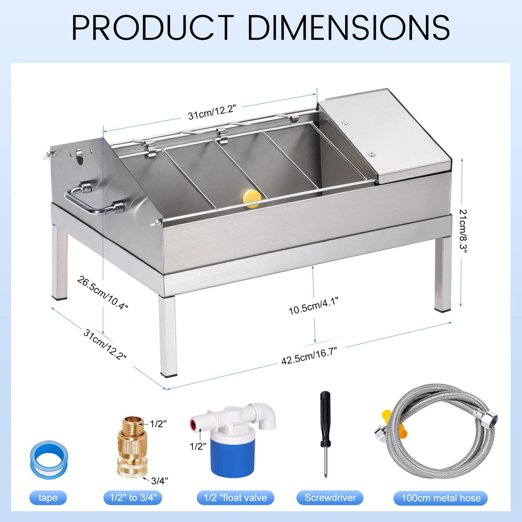 Automatic Chicken Waterer and Feeder Set S11511