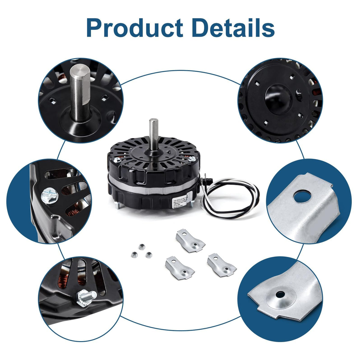 Power Vent Attic Fan Motor & Adjustable Thermostat Switch Kit C23470