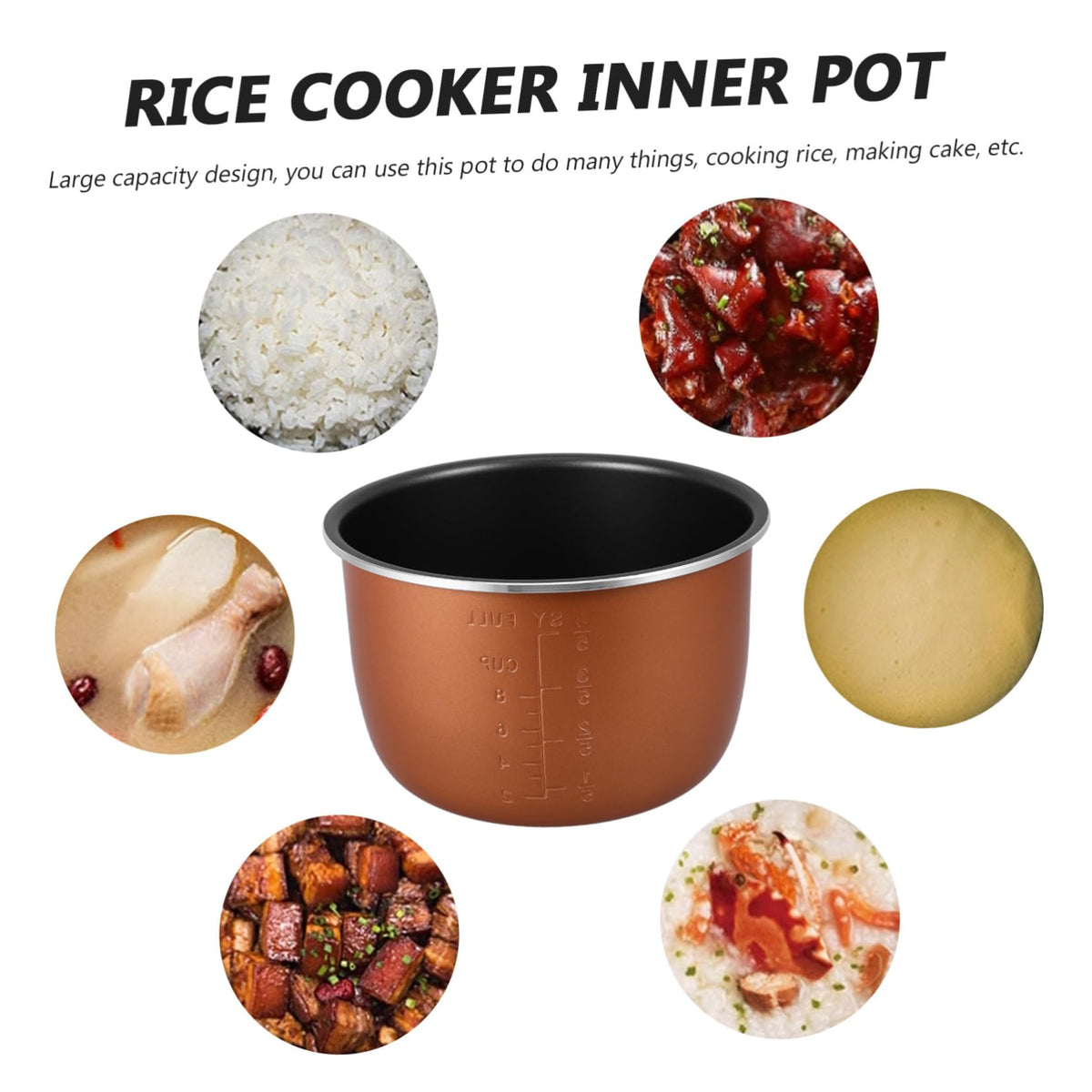 Aluminum Alloy Non-stick 4l Replacement Inner Pot Q3381