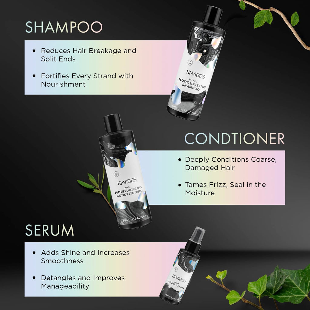 Vegan Argan Oil Shampoo Conditioner and Serum Set M5289