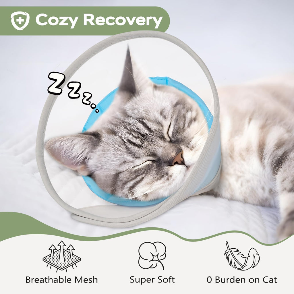 Soft Waterproof Mesh Cat Recovery Cone Collar Q87927