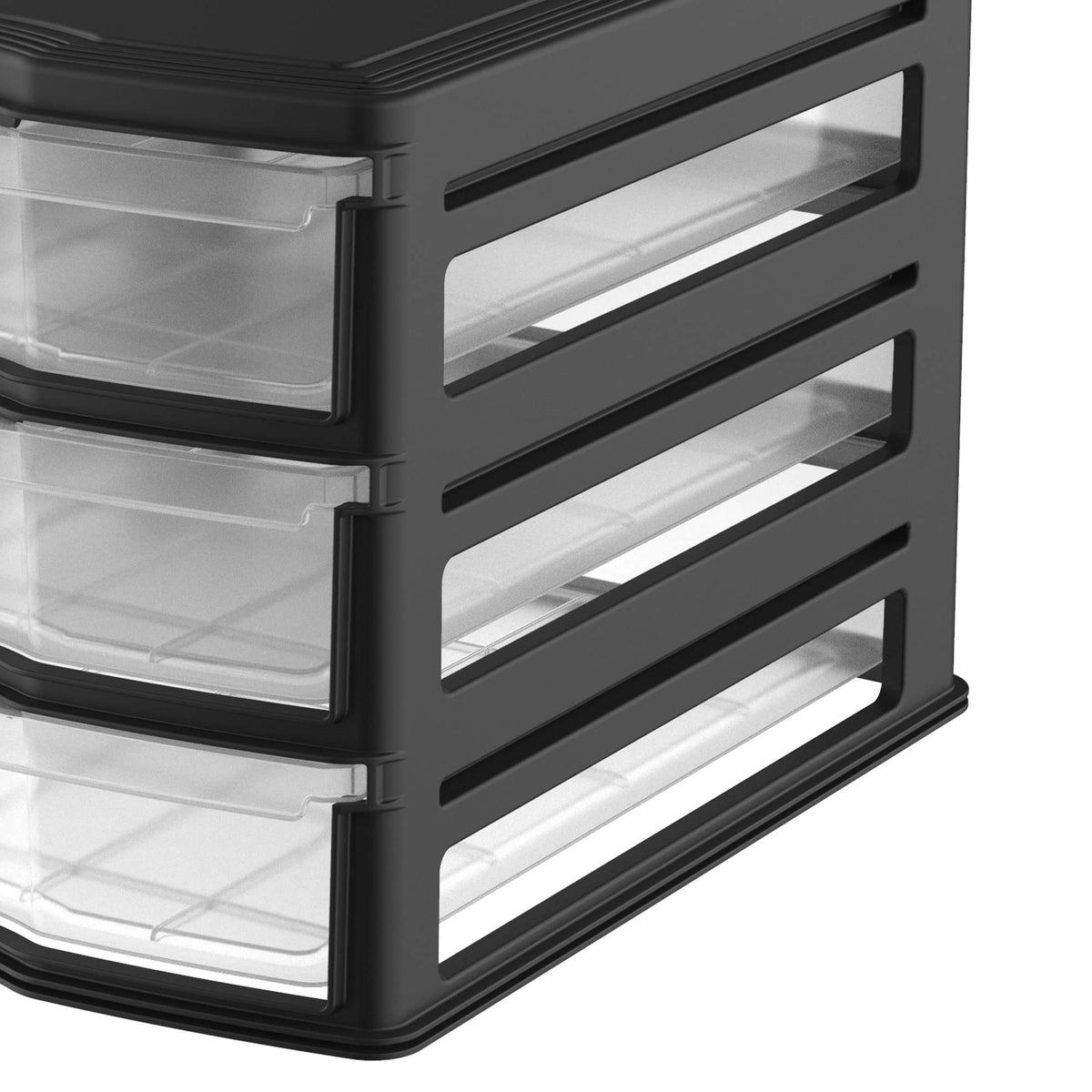 3 Pack 3 Drawer White Stackable Storage Organizer E513388
