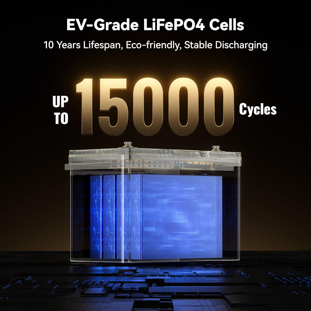 12V 125Ah LiFePO4 Lithium Battery Group 27 R523