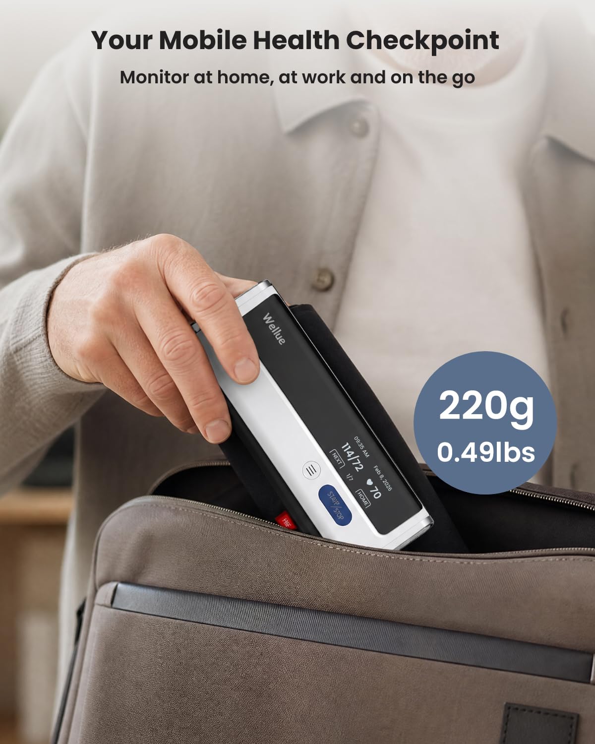 Wireless Upper Arm Blood Pressure Monitor Q689340