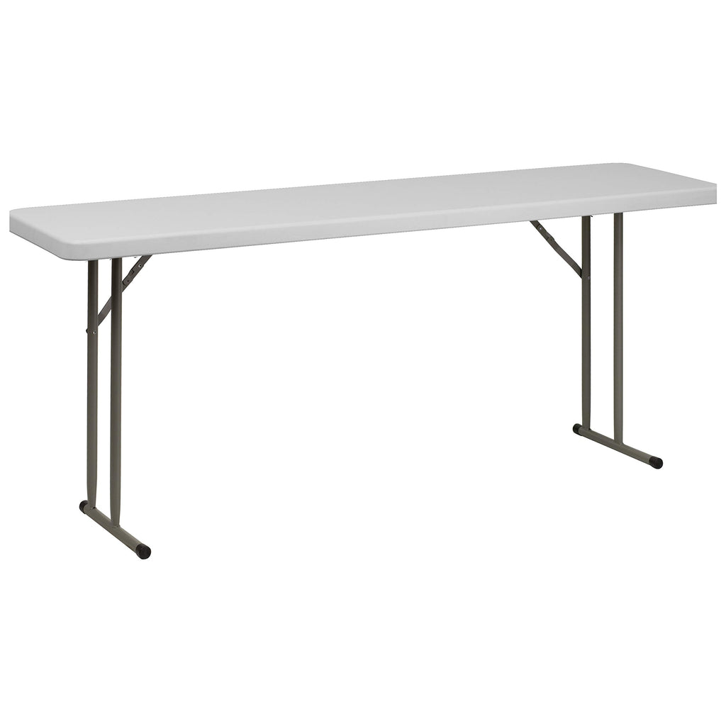Granite White Plastic Folding Training Table Set K27859