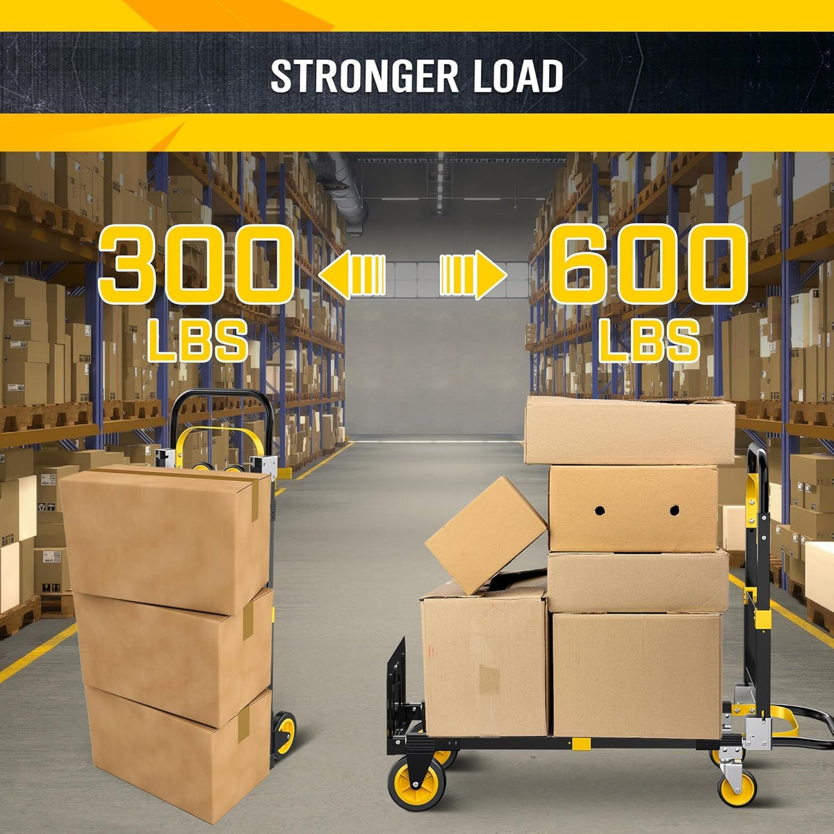 600lbs 3 in 1 Folding Hand Truck Dolly M213