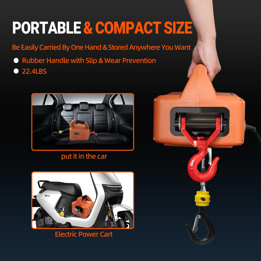 Electric Hoist Winch 1100Lbs Capacity G237223