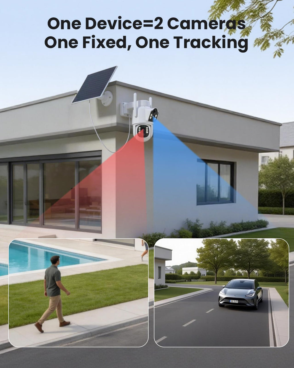 4MP Solar Wireless Outdoor Security Camera R955