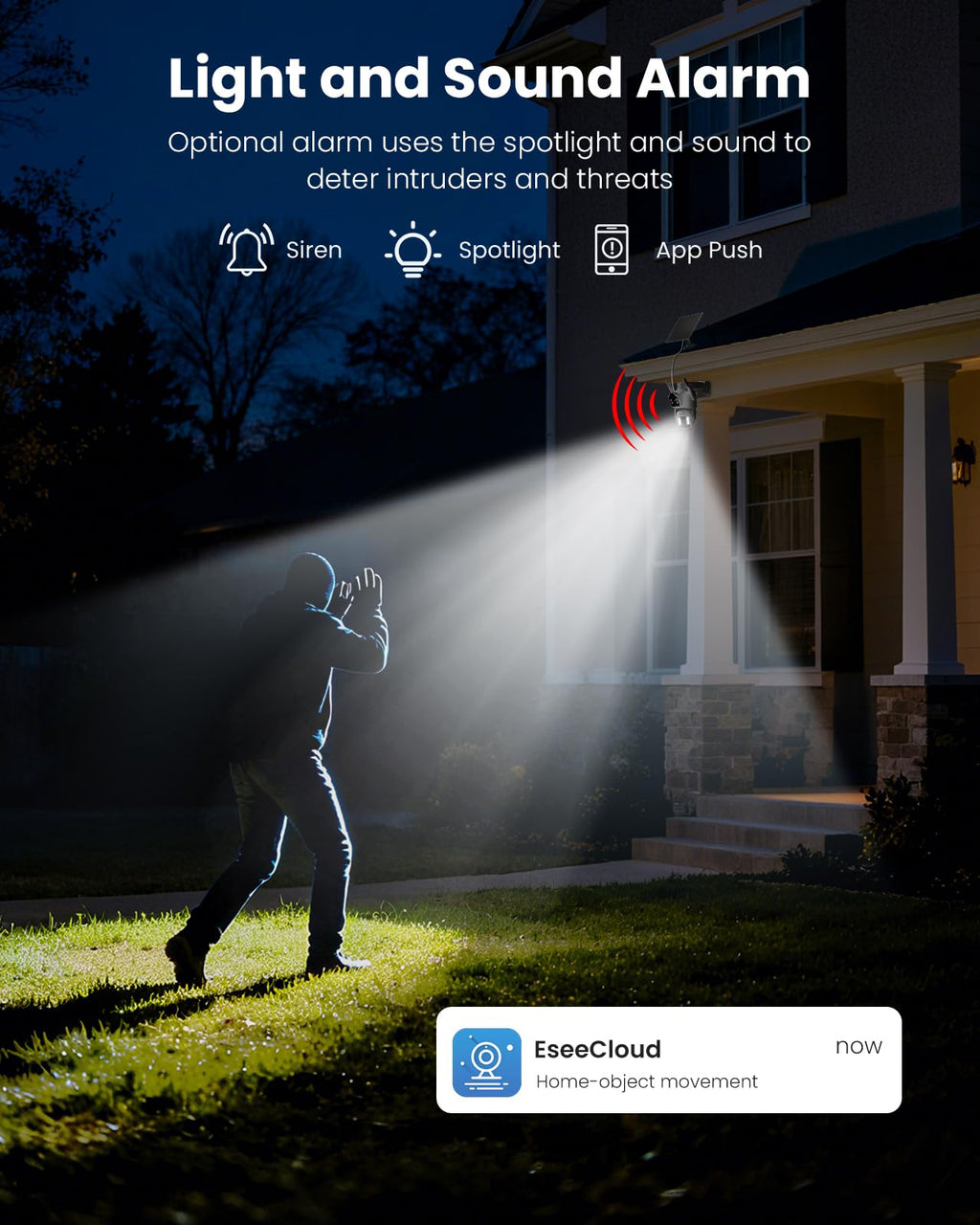 4MP Solar Wireless Outdoor Security Camera R955