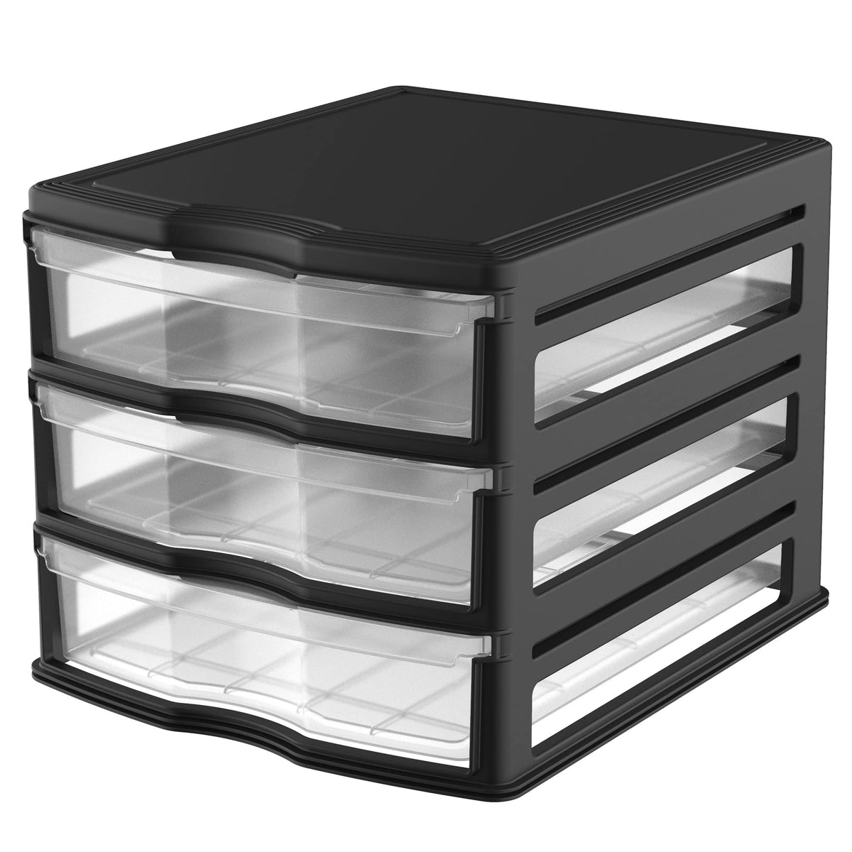 3 Pack 3 Drawer White Stackable Storage Organizer E513388