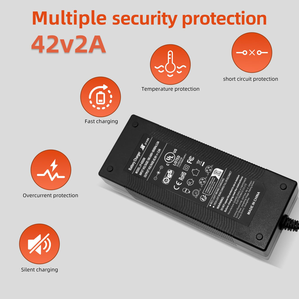 42V 2A Lithium Battery Charger with 3 Connectors M17715