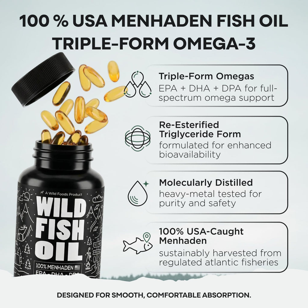Fish Oil Omega 3 Supplements 120 Capsules K520384