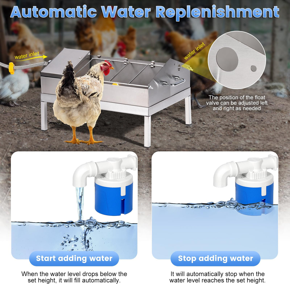 Automatic Chicken Waterer and Feeder Set S11511