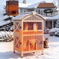 2-Level Weatherproof Cat House E6540