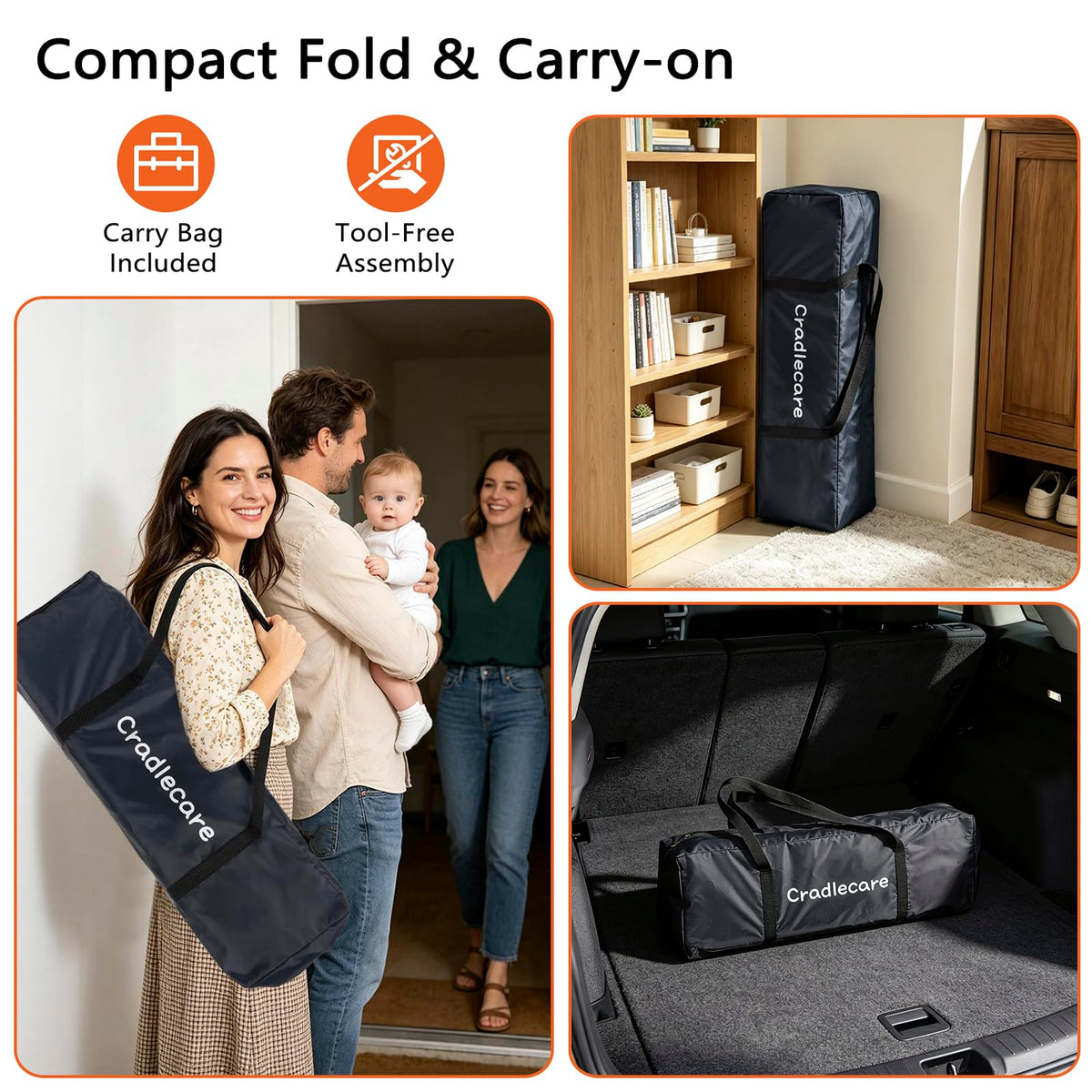3-in-1 Pack and Play Playard with Bassinet & Changing Table B3279