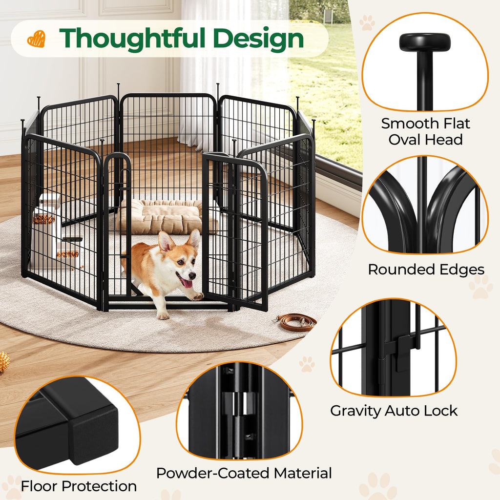 32 Inch 16 Panels Heavy Duty Dog Playpen L1913