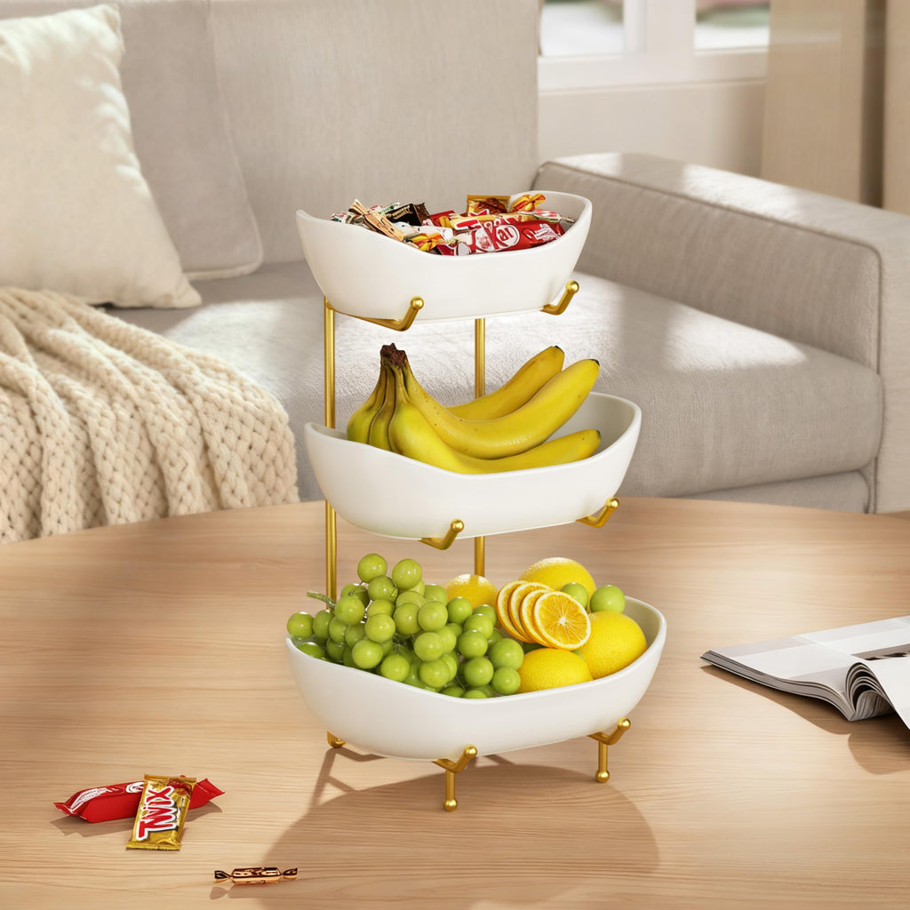 Ceramic 3 Tier Fruit Bowl B90258