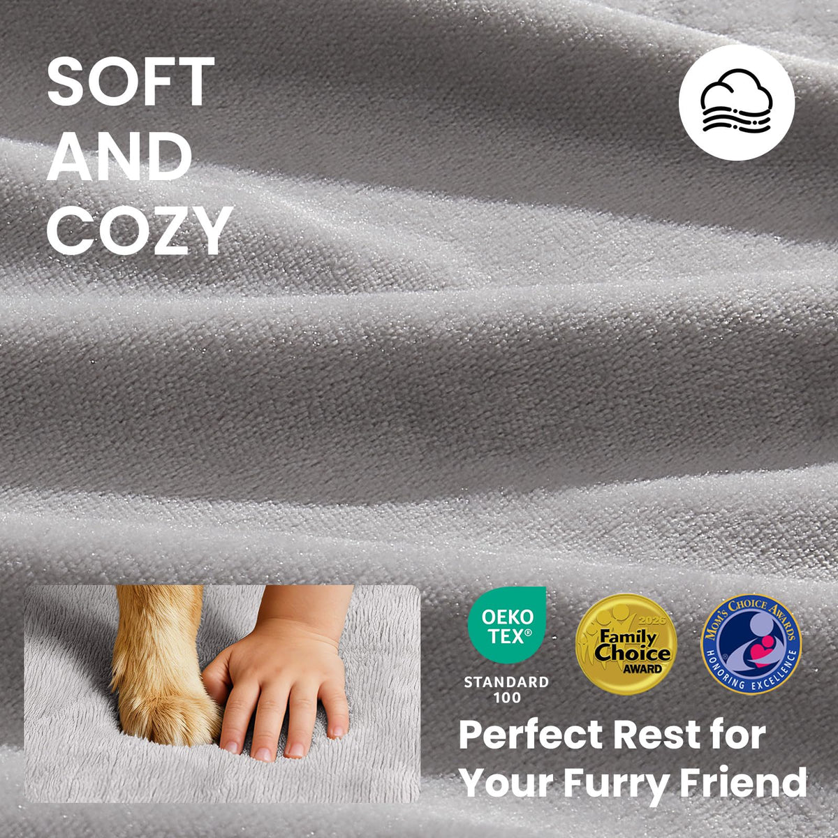 Large Reversible Memory Foam Dog Bed A746830