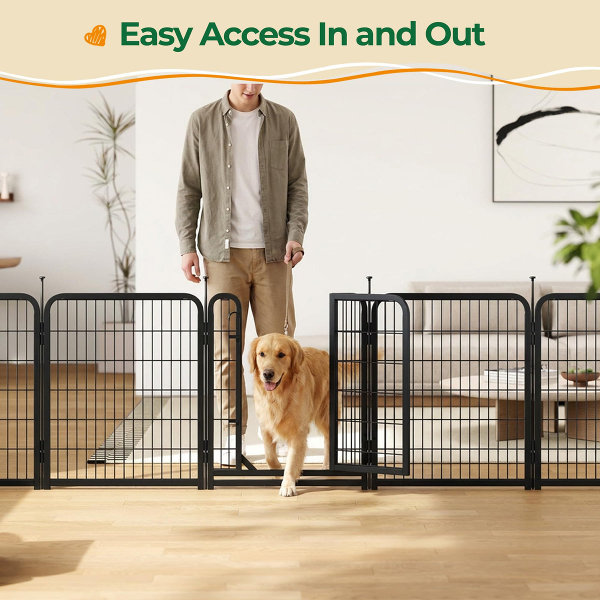 32 Inch 16 Panels Heavy Duty Dog Playpen L1913
