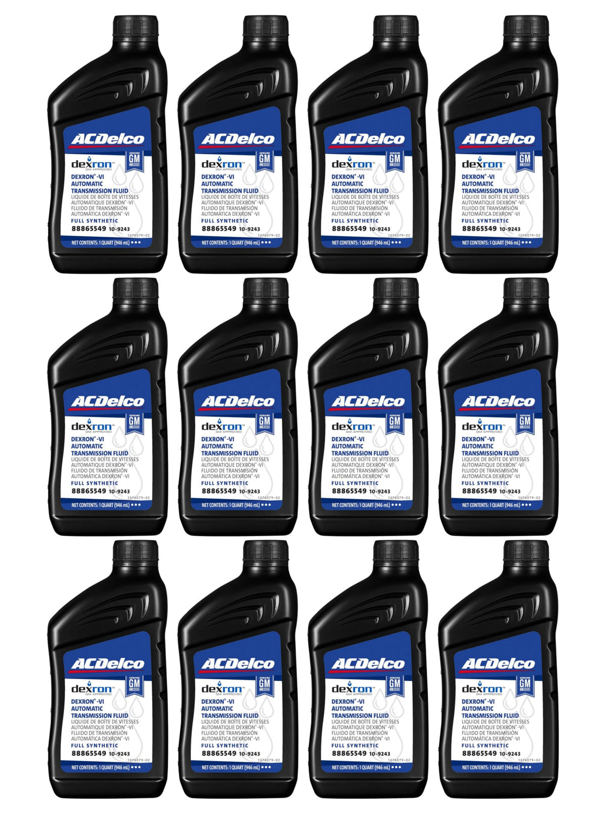 Dexron VI Full Synthetic Automatic Transmission Fluid 1 qt Case of 12 X8625