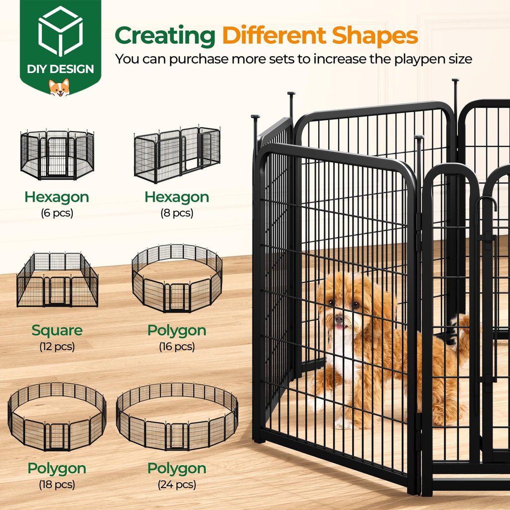 32 Inch 16 Panels Heavy Duty Dog Playpen L1913